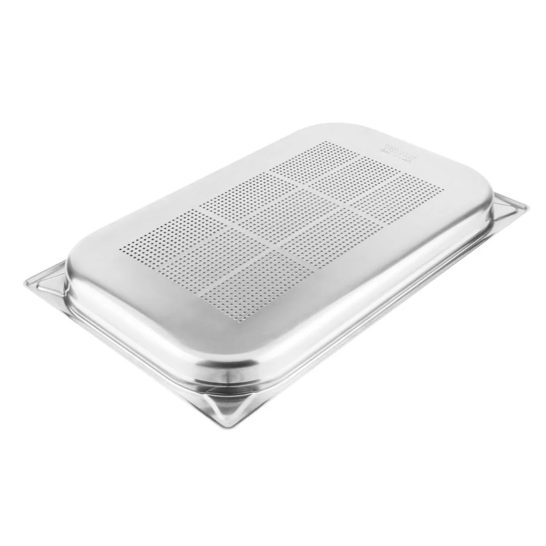 Vogue Stainless Steel Heavy Duty Perforated 1/1 Gastronorm Tray 40mm - Image 2