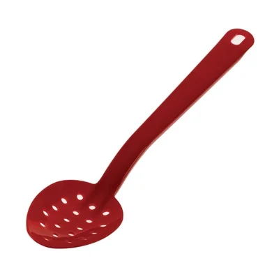 Matfer Bourgeat Exoglass Perforated Serving Spoon Red 13" - Image 1