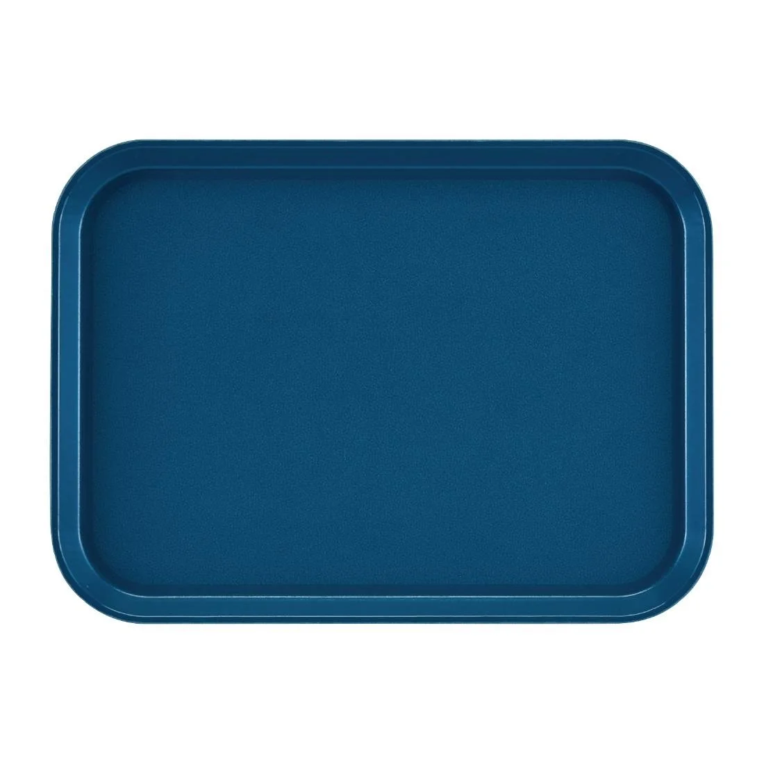 Cambro EpicTread Fibreglass Rectangular Non-Slip Tray Blue 350mm - Image 1