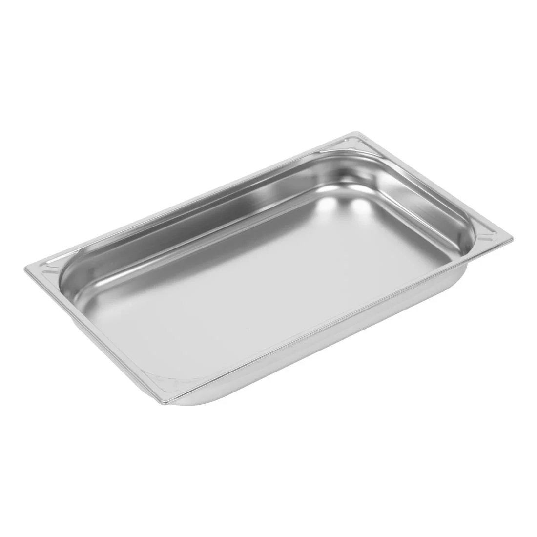 Vogue Heavy Duty Stainless Steel 1/1 Gastronorm Tray 65mm - Image 1