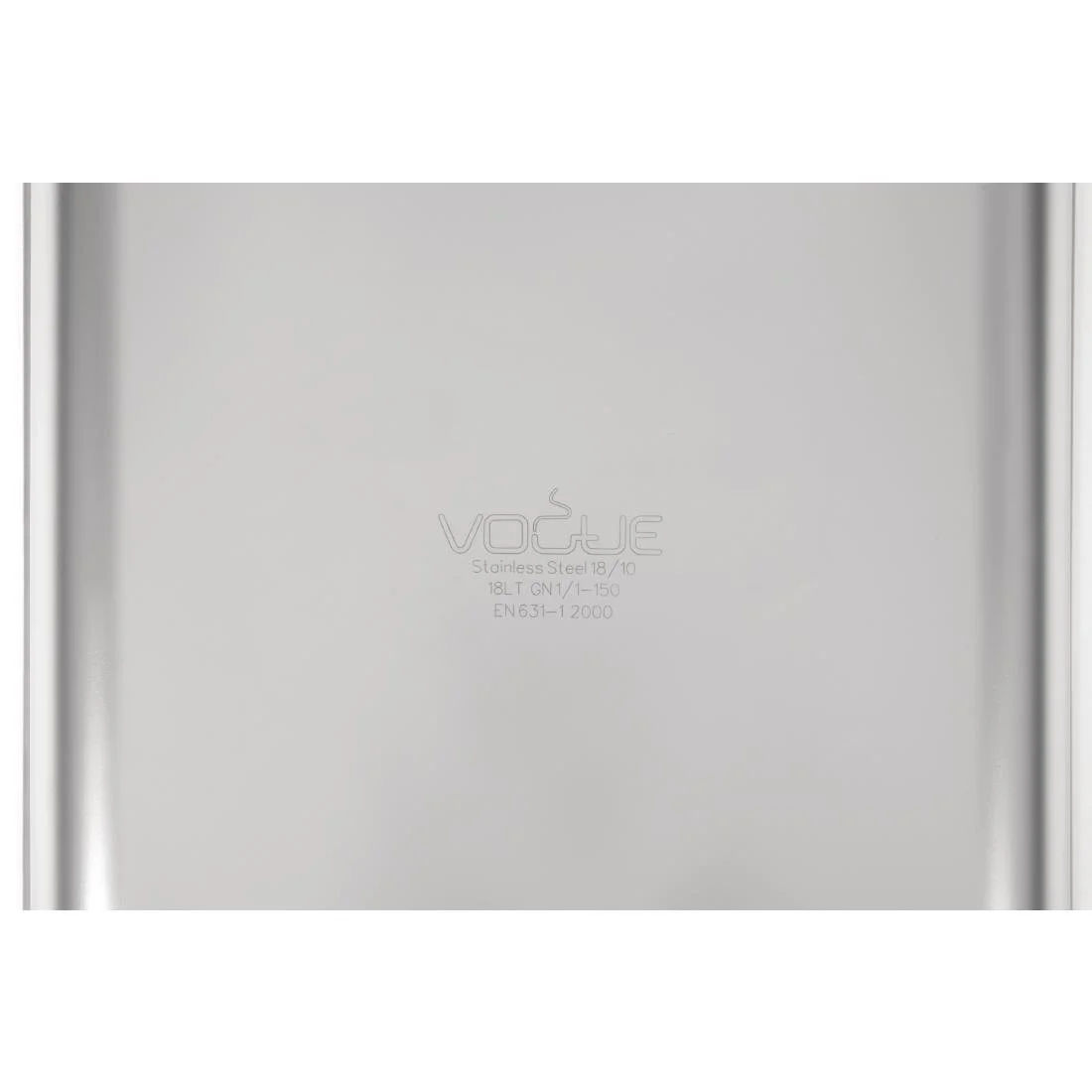 Vogue Heavy Duty Stainless Steel 1/1 Gastronorm Tray 150mm - Image 6