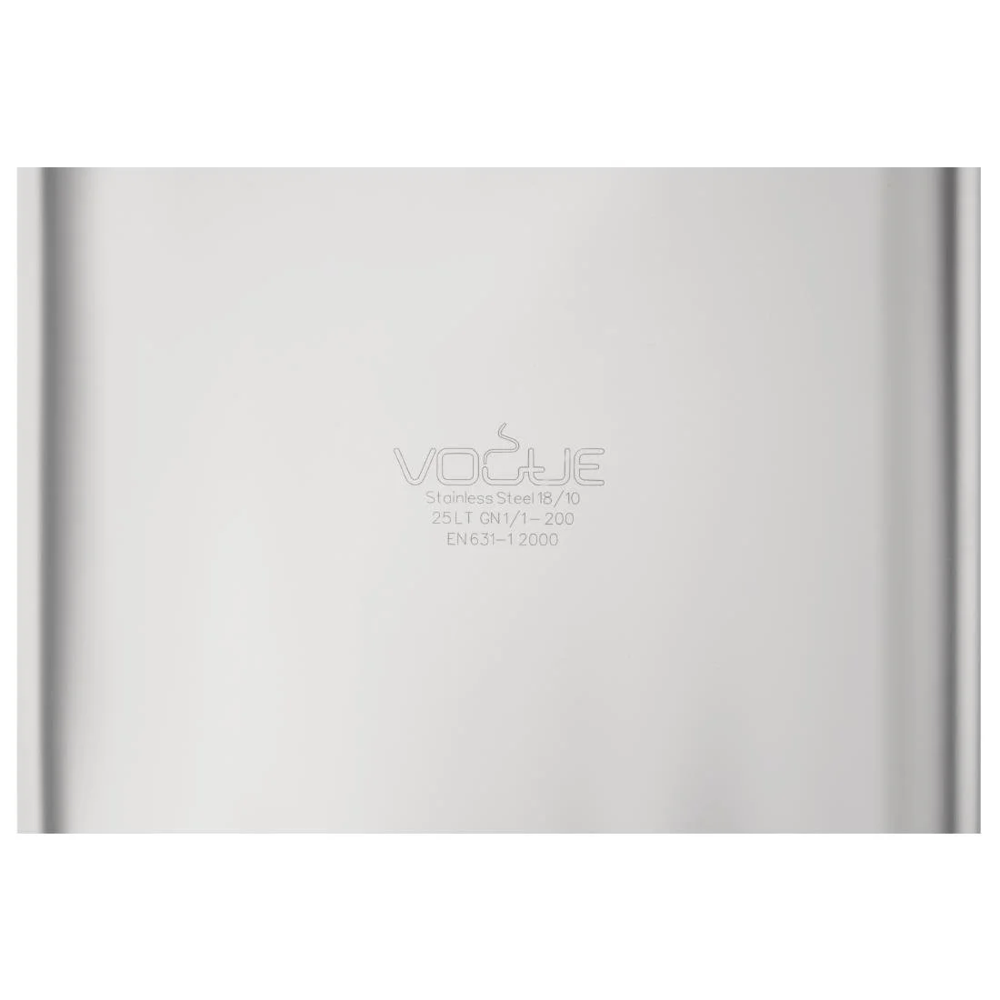 Vogue Heavy Duty Stainless Steel 1/1 Gastronorm Tray 200mm - Image 6
