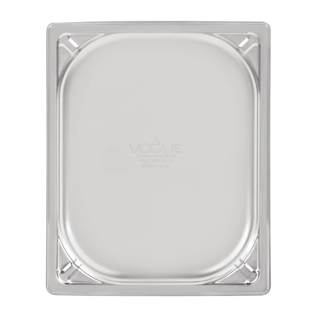 Vogue Heavy Duty Stainless Steel 1/2 Gastronorm Tray - Image 6