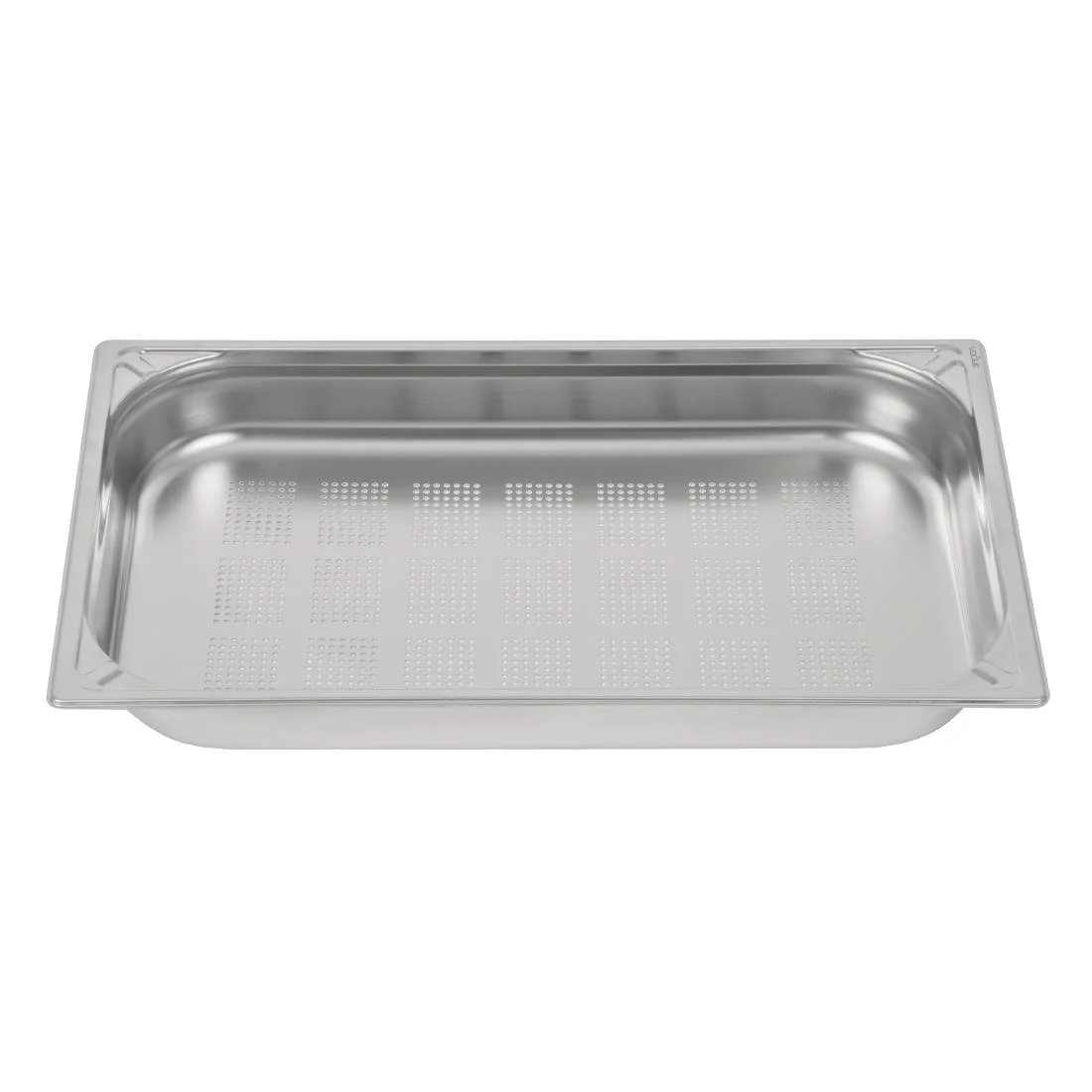 Vogue Heavy Duty Stainless Steel Perforated 1/1 Gastronorm Tray - Image 3