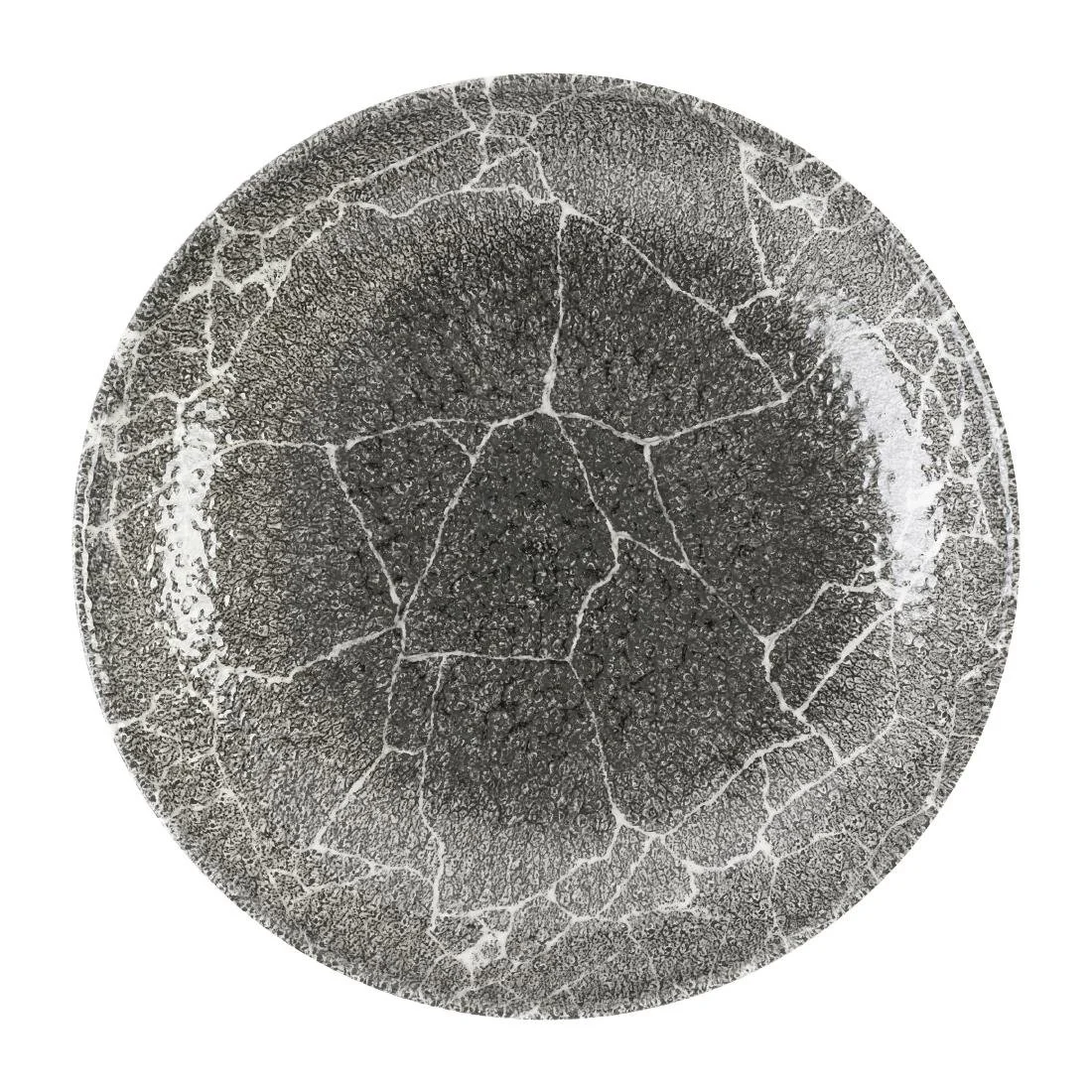 Churchill Studio Prints Kintsugi Quartz Black Coupe Bowls 248mm(12 Pack) - Image 1