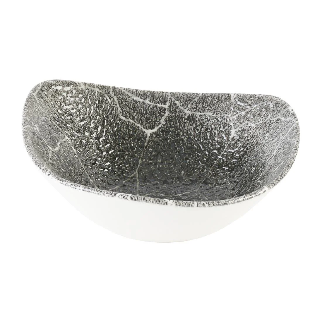 Churchill Studio Prints Kintsugi Quartz Black Triangle Bowls 185mm (12 Pack) - Image 2