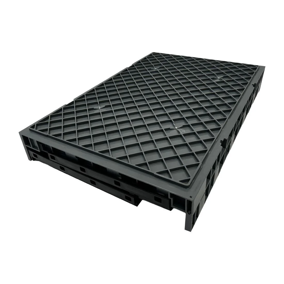 Vogue Plastic Folding Transport Storage Crate 594x396x353mm - Image 7