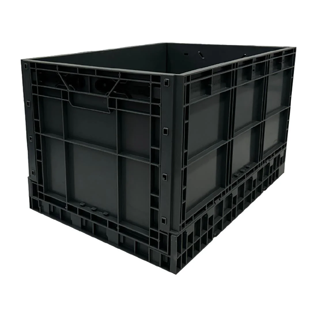 Vogue Plastic Folding Transport Storage Crate 594x396x353mm - Image 1
