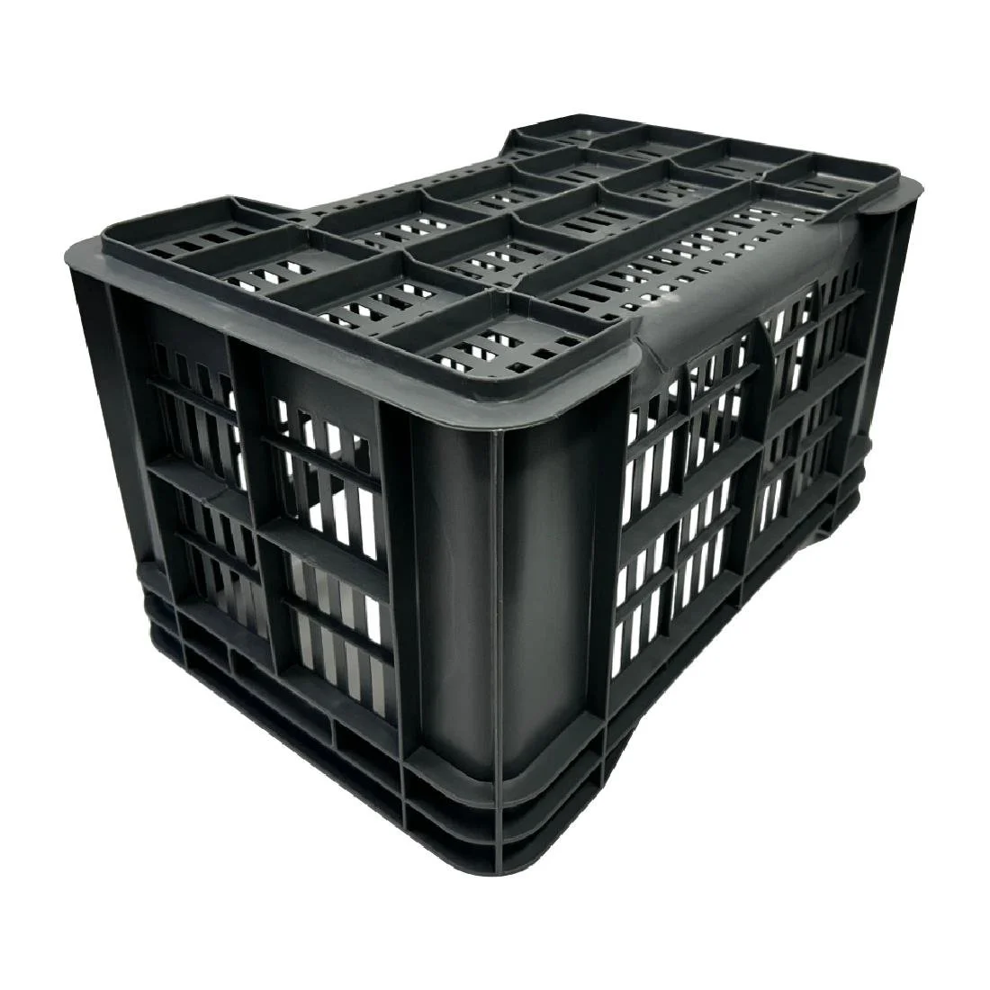 Vogue Perforated Plastic Storage Crate 542x360x290mm - Image 6
