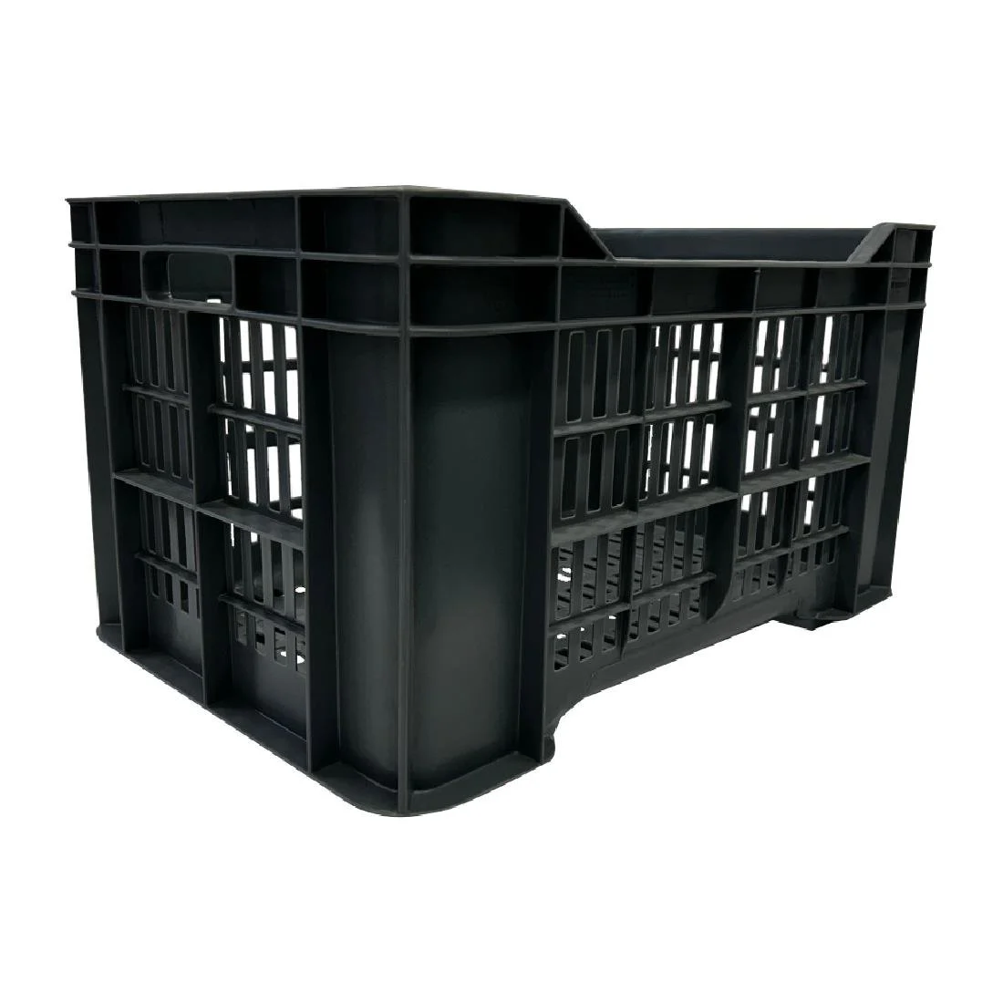 Vogue Perforated Plastic Storage Crate 542x360x290mm - Image 1