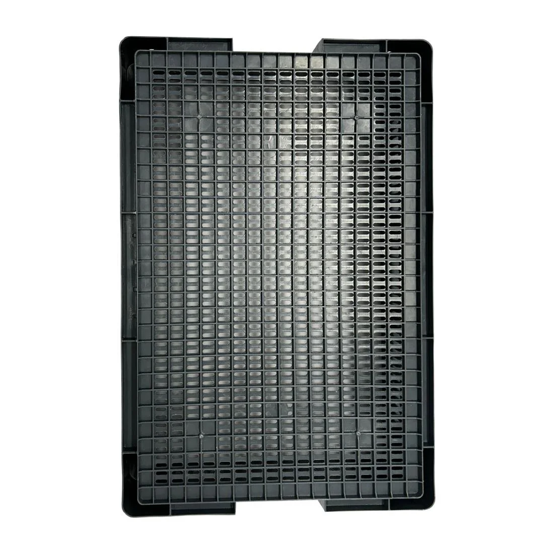 Vogue Perforated Plastic Storage Crate 600x400x120mm - Image 4