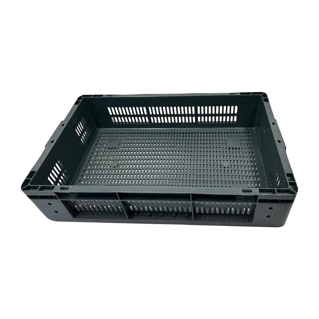 Vogue Perforated Plastic Storage Crate 600x400x120mm - Image 8