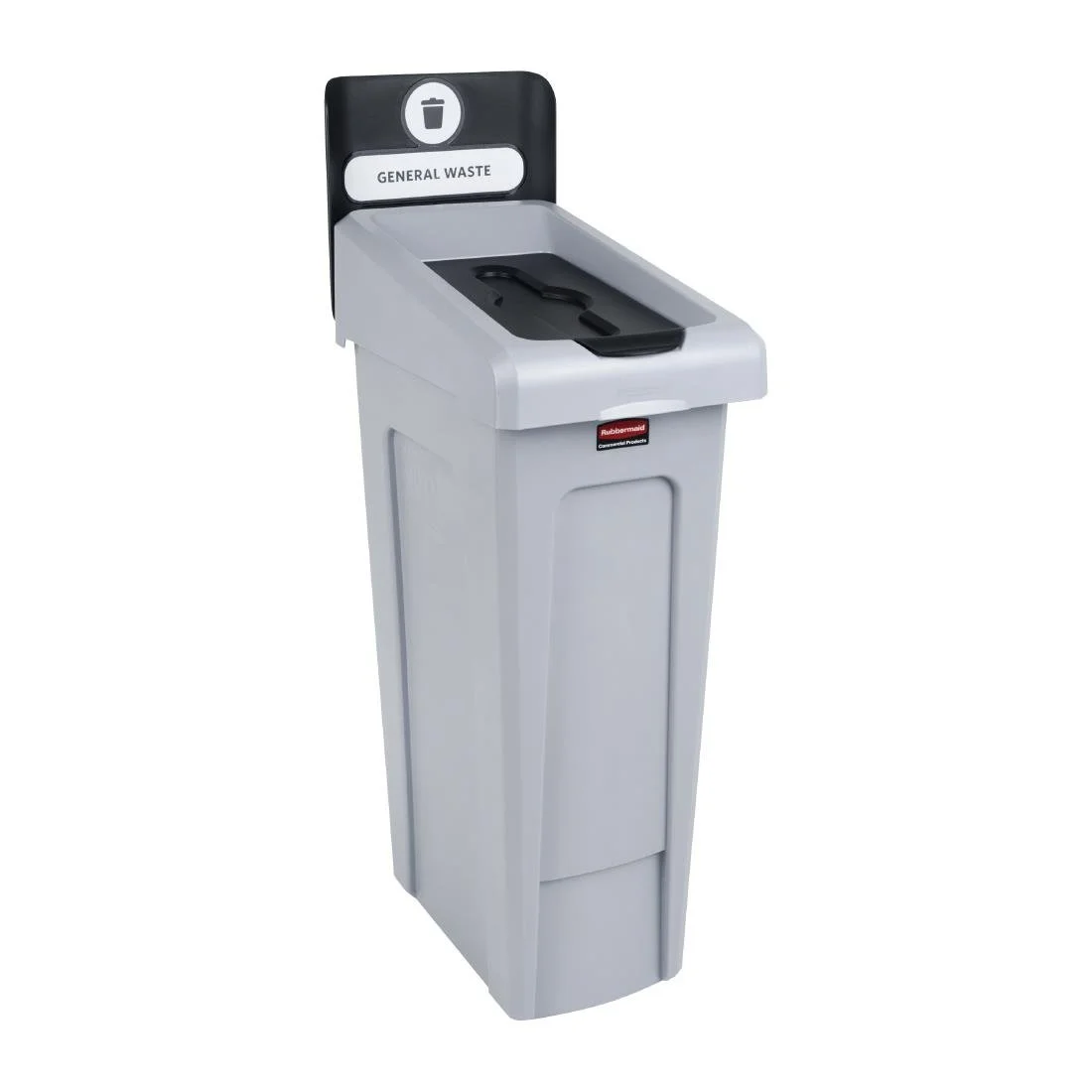 Rubbermaid Slim Jim General Waste Recycling Station Black 87Ltr - Image 2