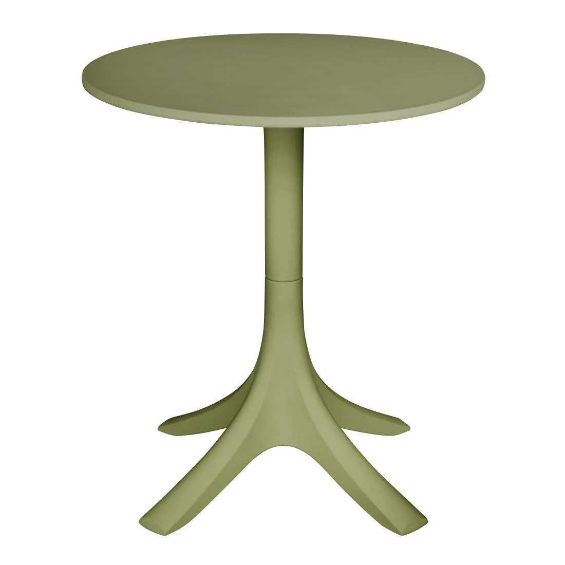 Bolero Verona 700mm Round Café Table - Olive Green - Image 1