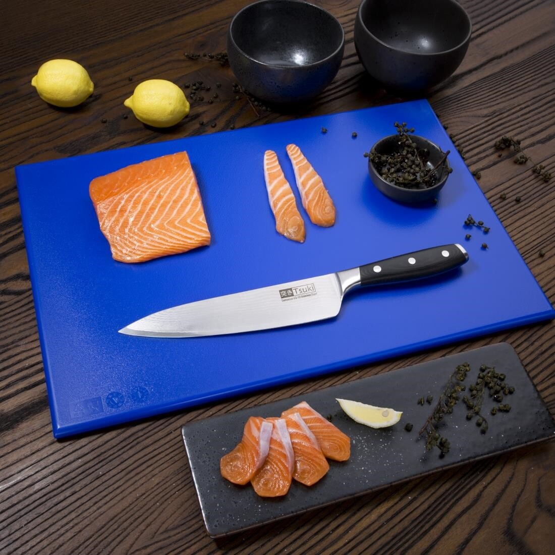 Hygiplas Anti Microbial High Density Blue Chopping Board