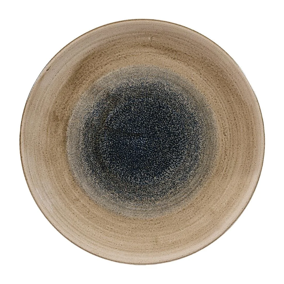 Churchill Stonecast Aqueous Coupe Plates Bayou Taupe 260mm (12 Pack) - Image 1