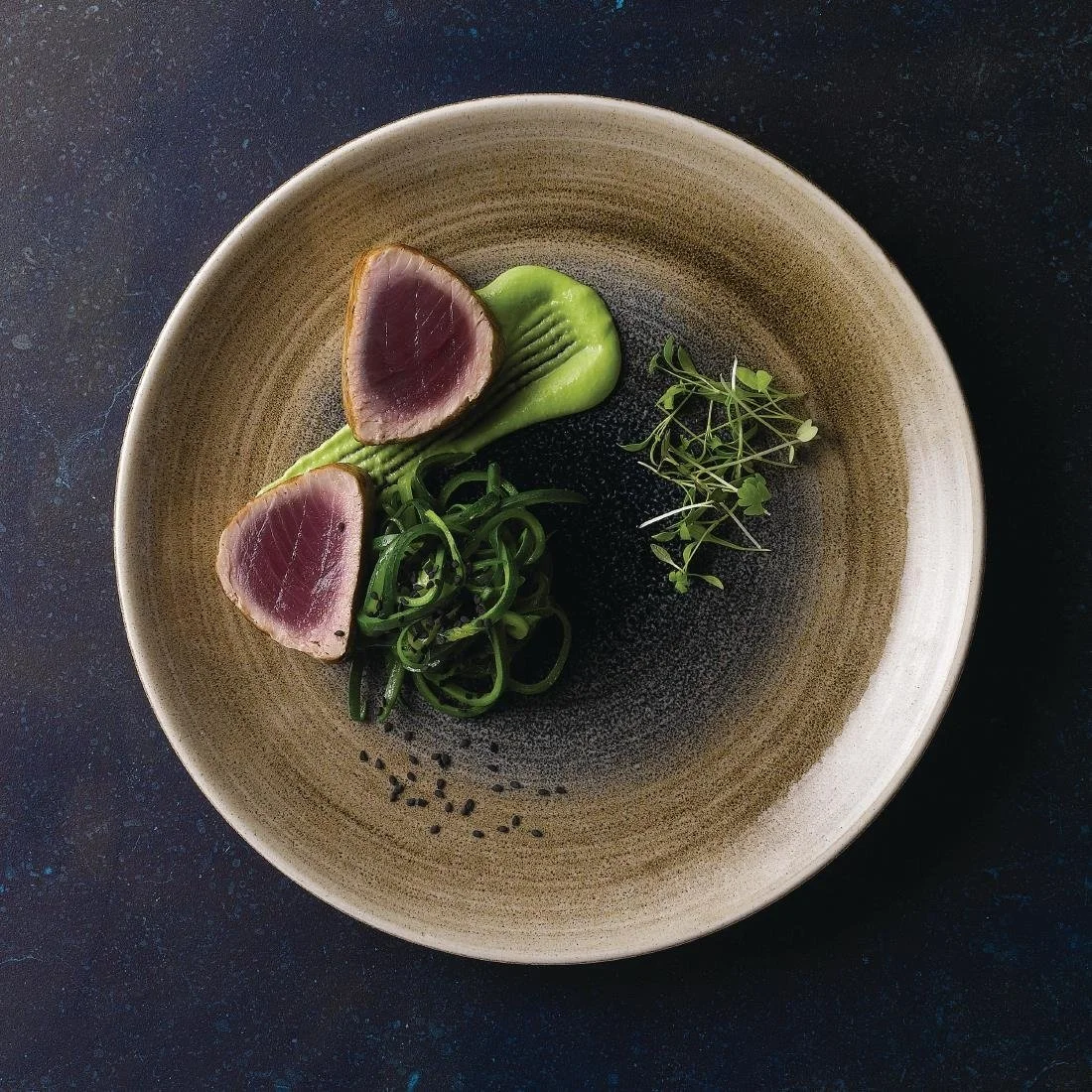 Churchill Stonecast Aqueous Coupe Plates Bayou Taupe 260mm (12 Pack) - Image 9