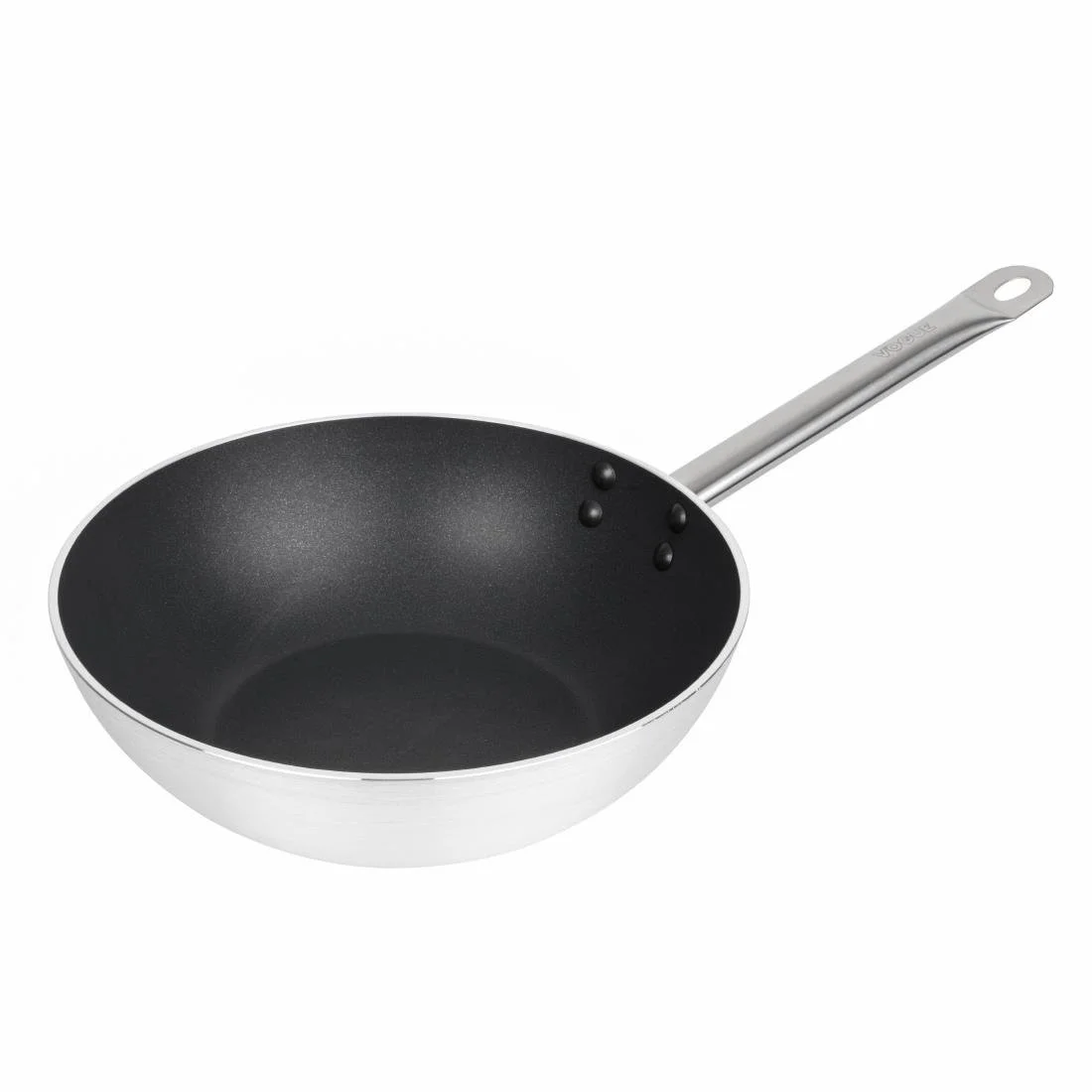Vogue Non-stick Teflon Aluminium Platinum Plus Wok 30cm - Image 1