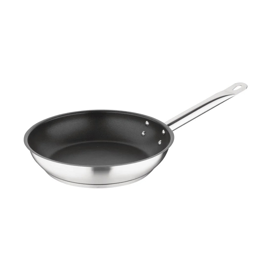 Vogue Stainless Steel Non-Stick Teflon Platinum Plus Frying Pan 24cm - Image 1