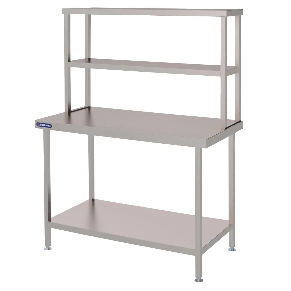 Vogue Stainless Steel Wall Table Welded with Double Gantry 700(D)mm - Image 1