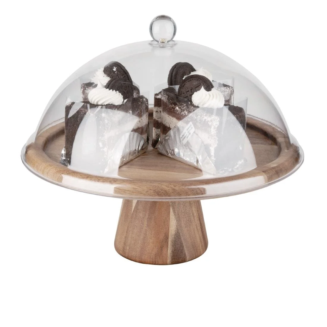 Olympia Acacia Cake Stand 305x127(H)mm - Image 8