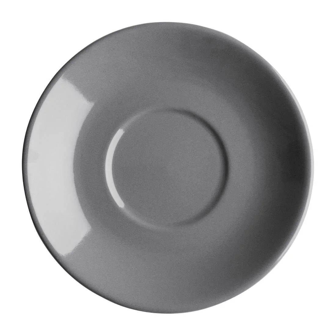 Olympia Cafe Charcoal Saucers 131mm (12 Pack) - Image 1