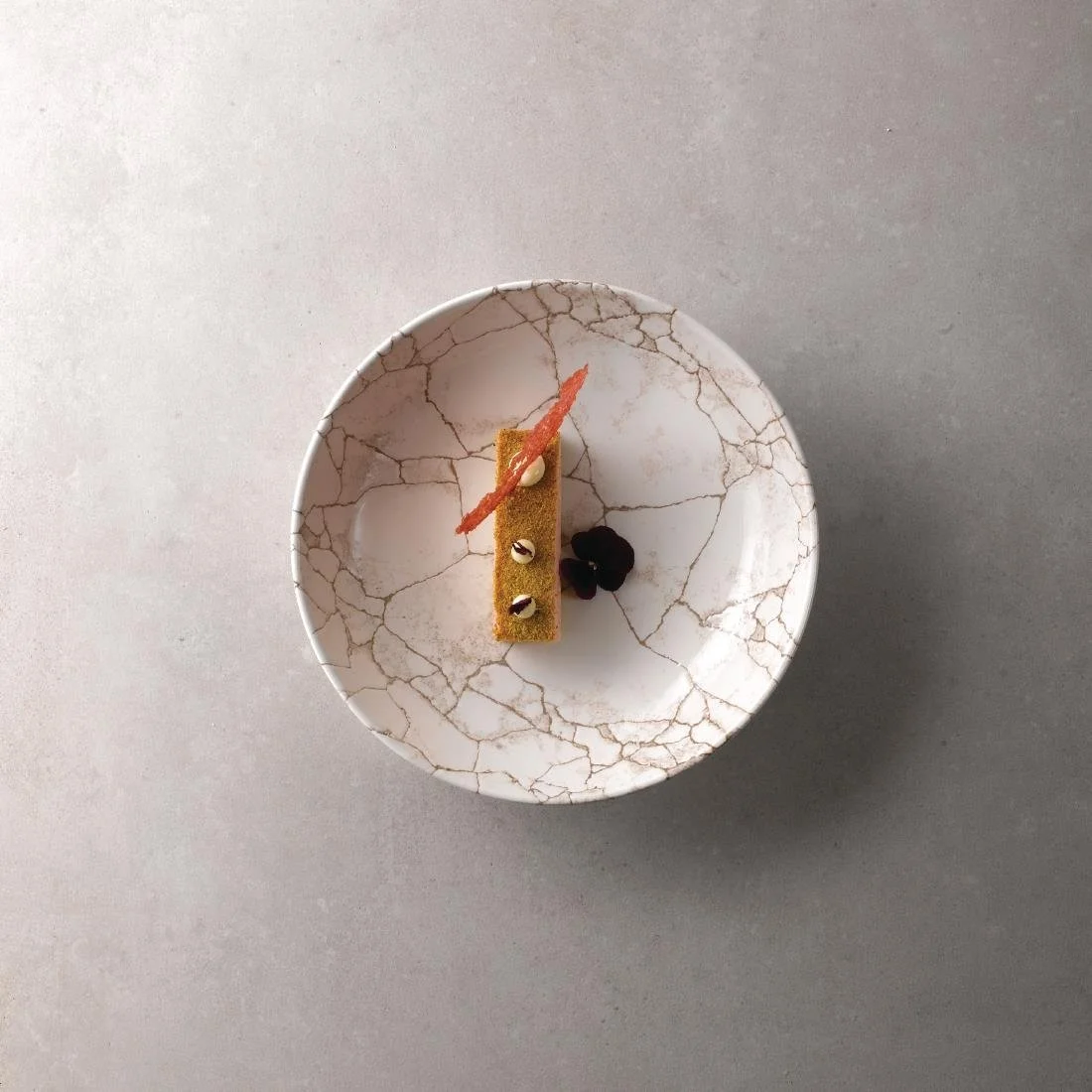 Studio Prints Kintsugi Agate Grey Coupe Bowls 248mm (12 Pack) - Image 3