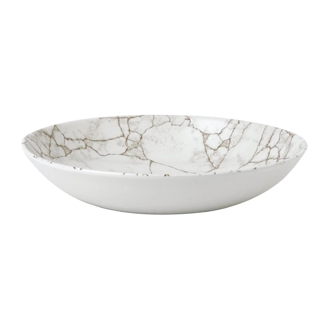 Studio Prints Kintsugi Agate Grey Coupe Bowls 248mm (12 Pack) - Image 1