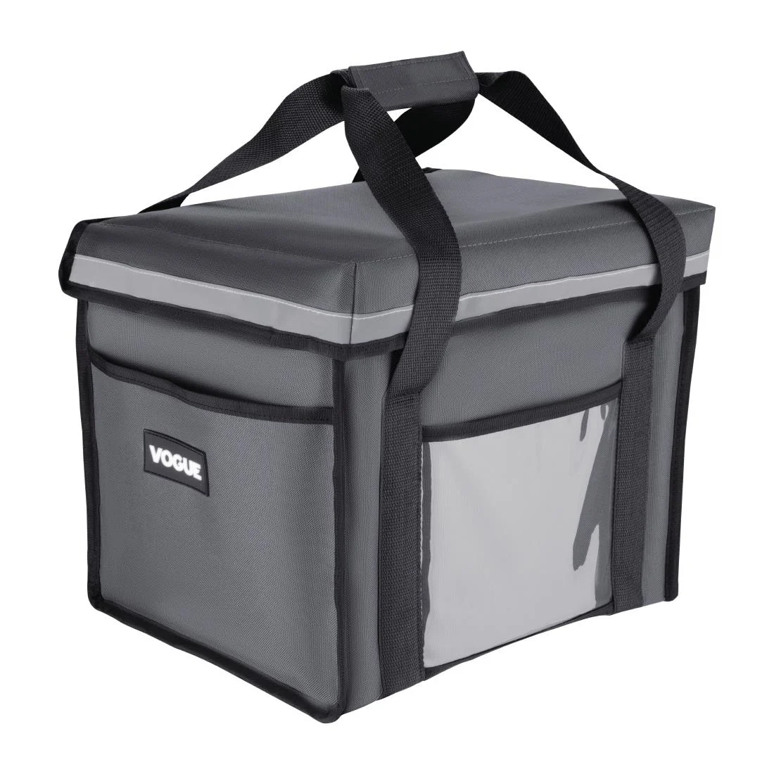 Vogue Insulated Folding Delivery Bag Grey - Image 1