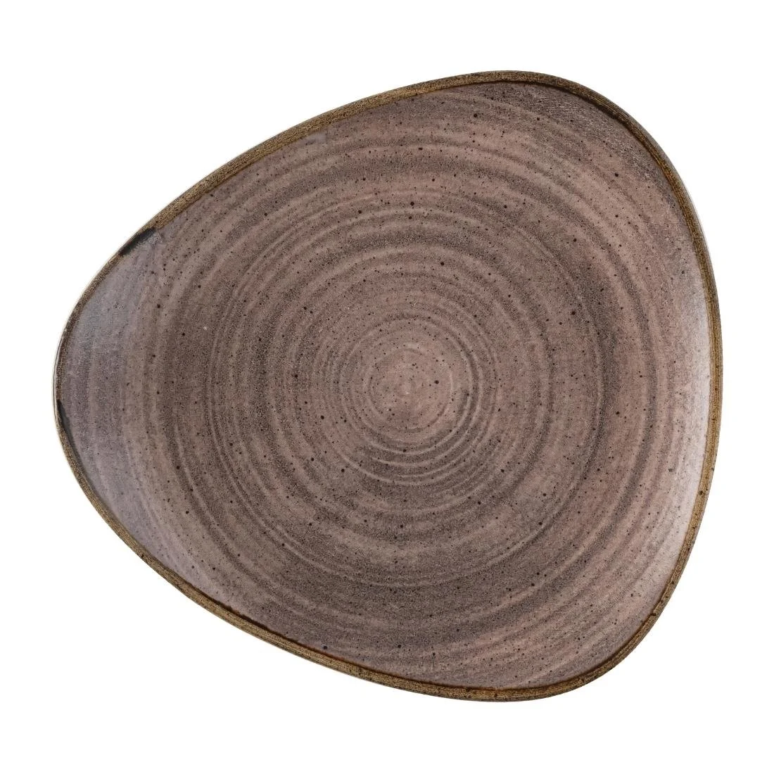 Churchill Stonecast Raw Lotus Plate Brown 254mm (12 Pack) - Image 1