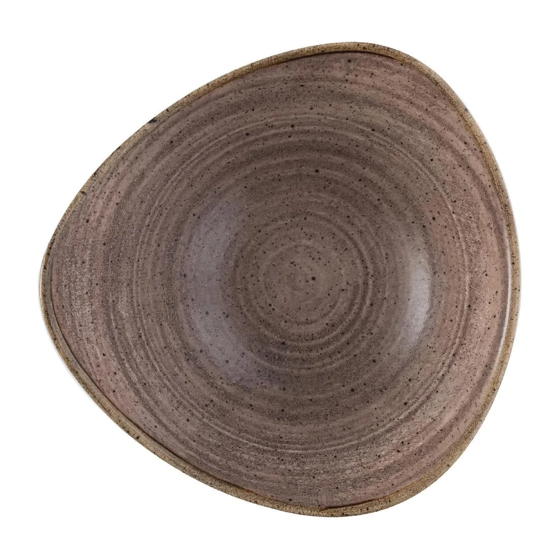 Churchill Stonecast Raw Lotus Plate Brown 229mm (12 Pack) - Image 1