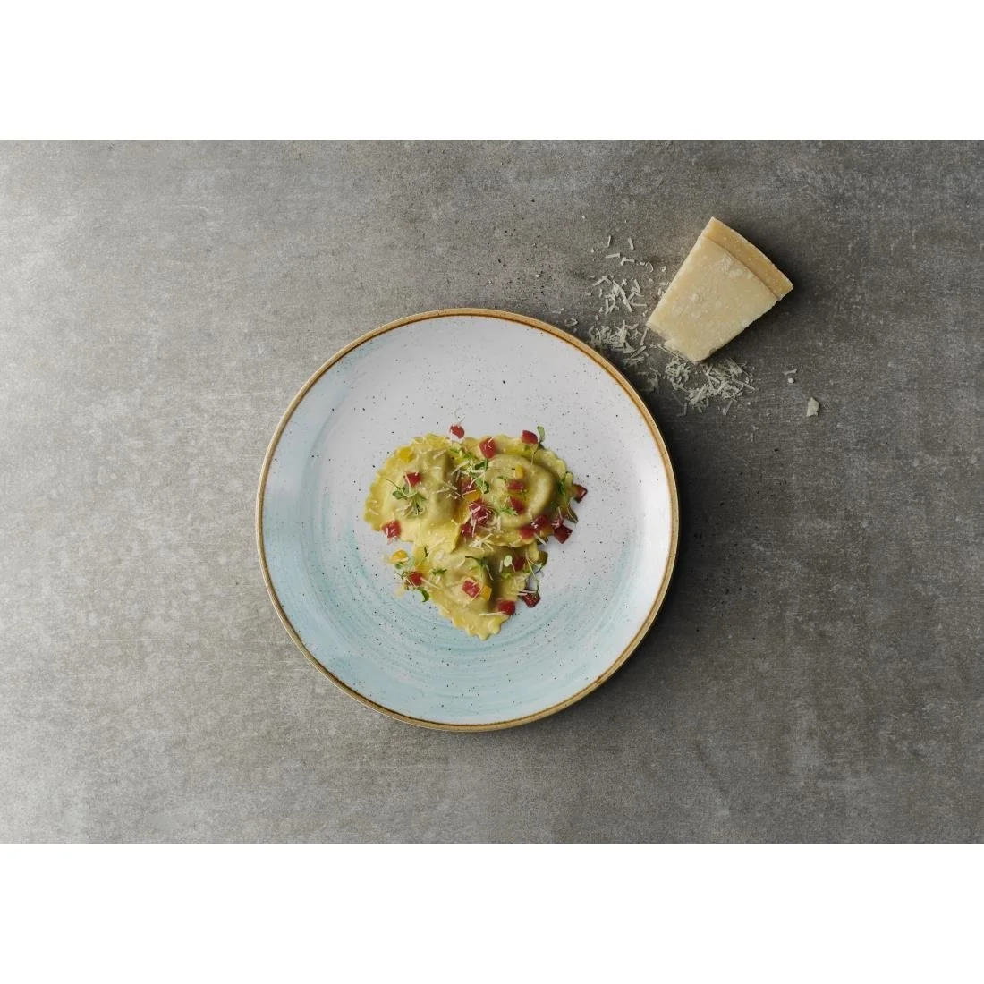 Churchill Stonecast Accents Evolve Coupe Plates Duck Egg 260mm (12 Pack) - Image 2