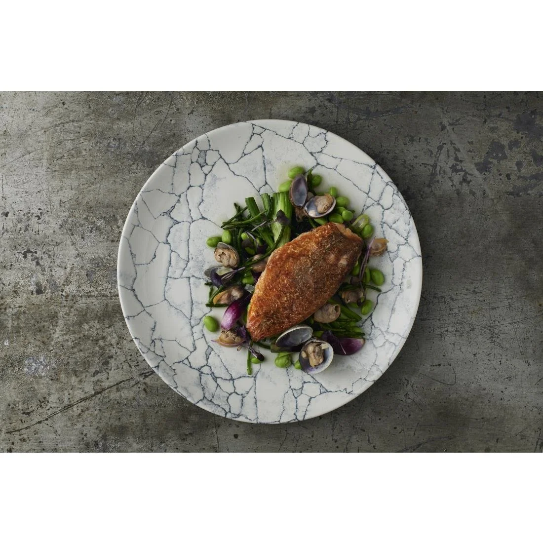 Churchill Studio Prints Kintsugi Pearl Evolve Coupe Plates Grey 286mm (12 Pack) - Image 4