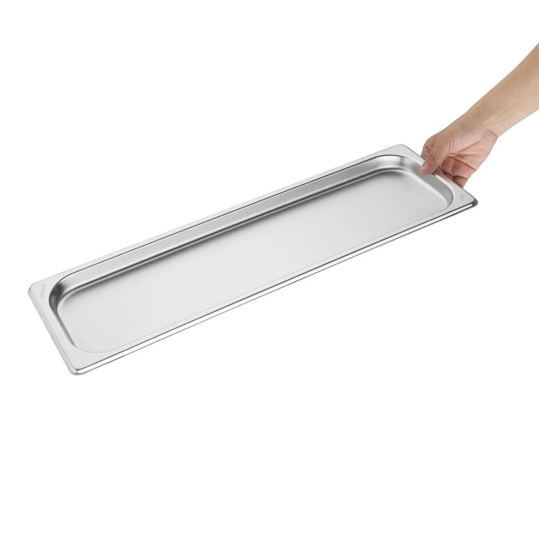 Vogue Stainless Steel Gastronorm 2/4 Tray 20mm - Image 5