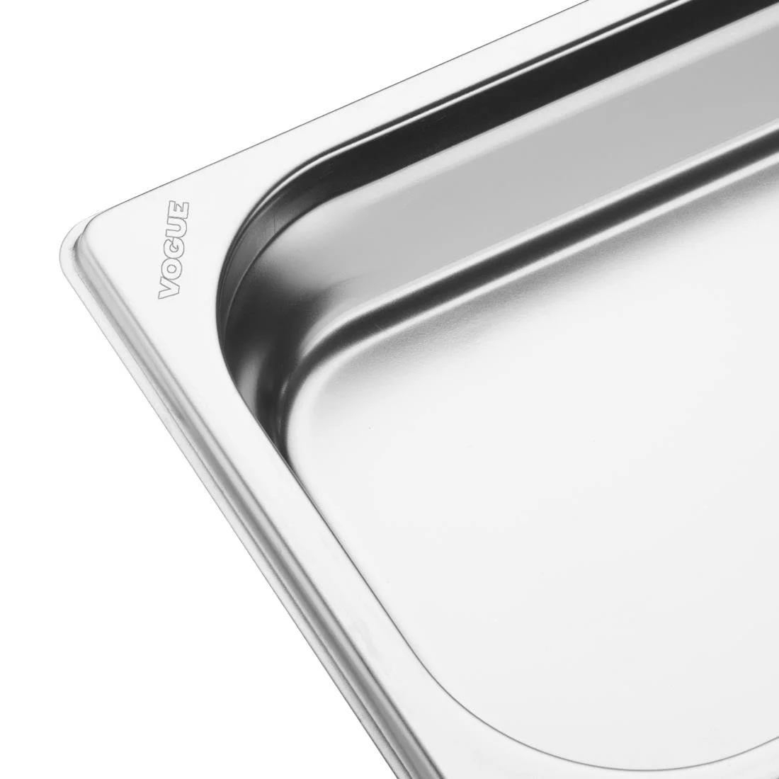 Vogue Stainless Steel Gastronorm 2/4 Tray 40mm - Image 4