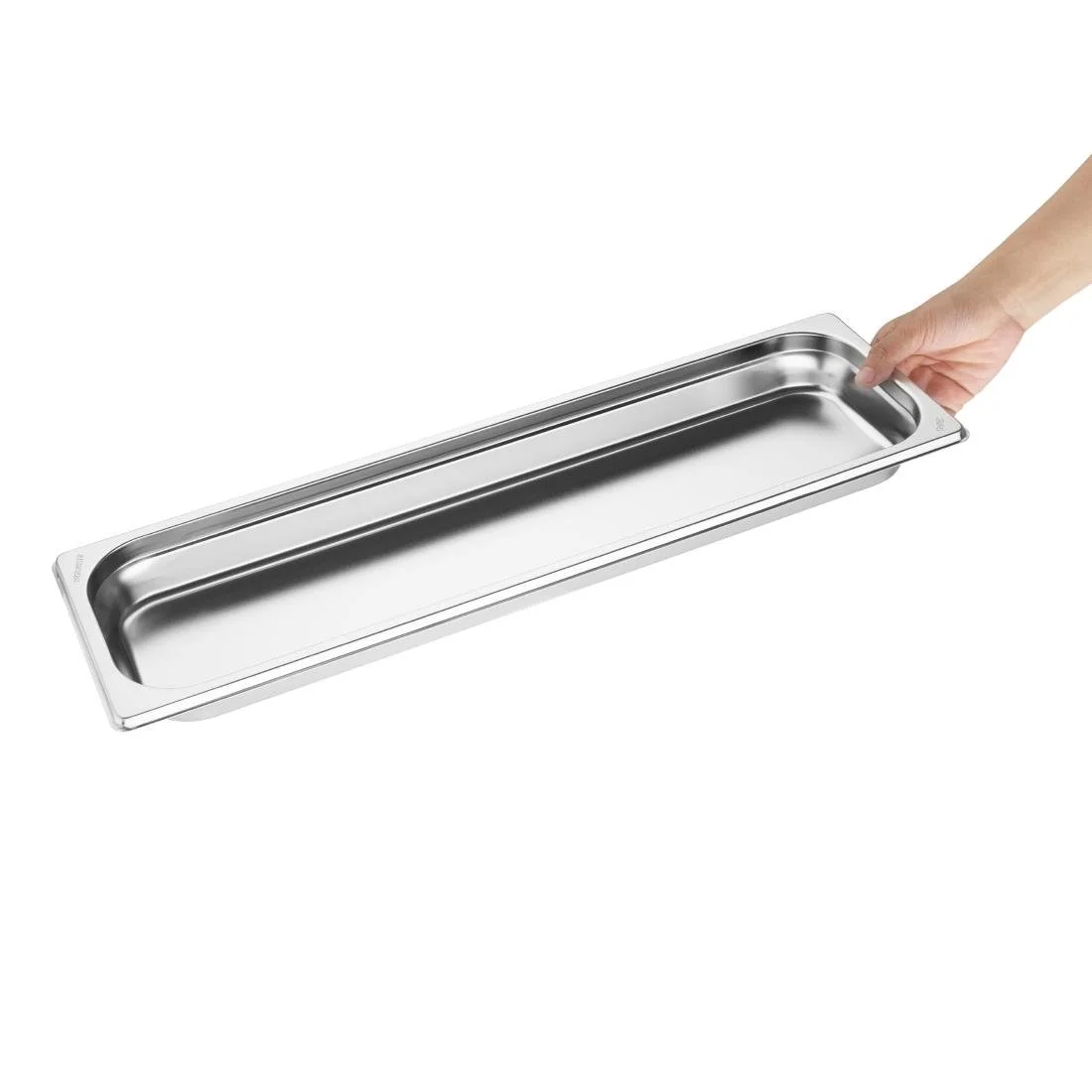 Vogue Stainless Steel Gastronorm 2/4 Tray 40mm - Image 5