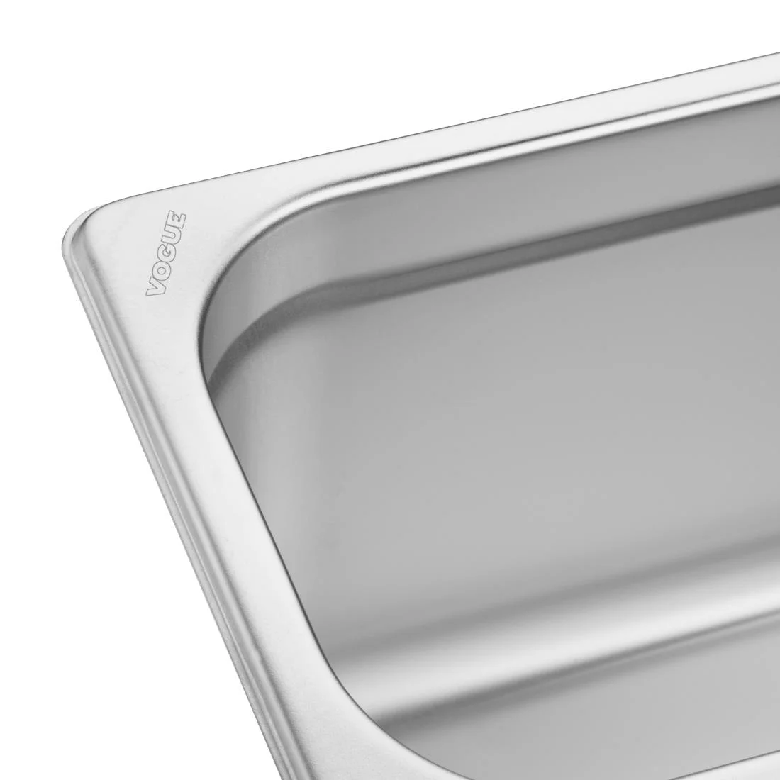 Vogue Stainless Steel Gastronorm 2/4 Tray 150mm - Image 4