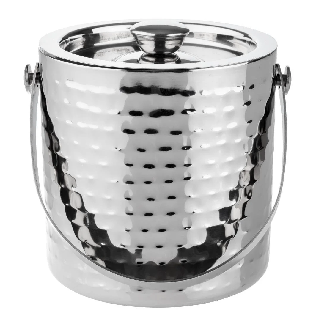 Olympia Hammered Double Wall Ice Bucket 1550ml - Image 3