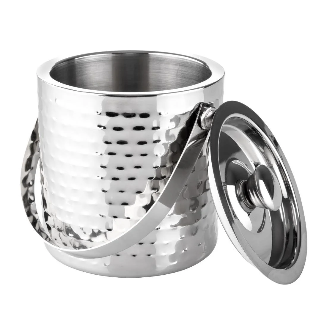 Olympia Hammered Double Wall Ice Bucket 1550ml - Image 4