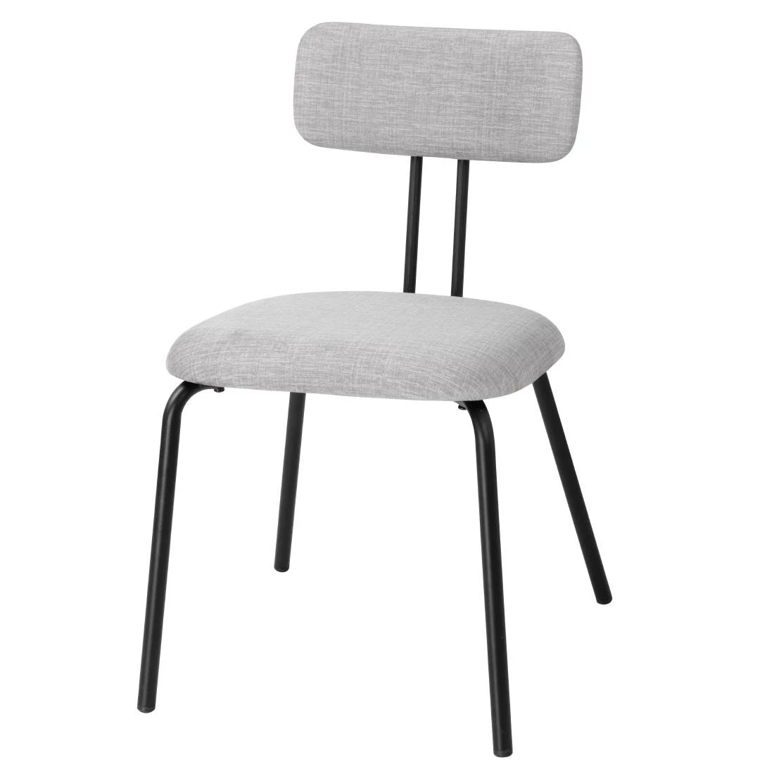 Bolero Fairfield Chairs Black and Grey Mix (2 Pack) - Image 1