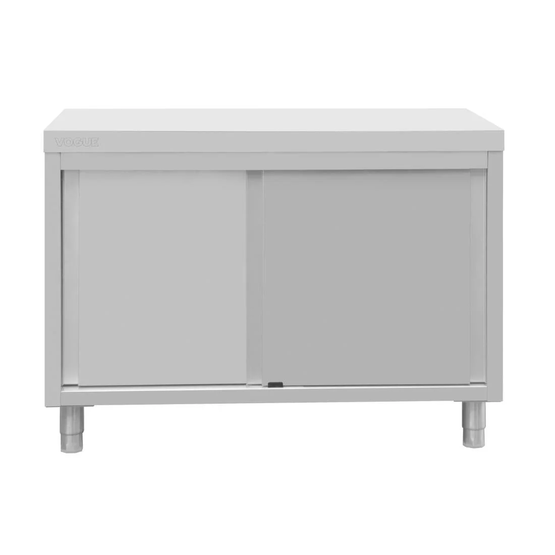 Vogue Standing Floor Cupboard Stainless Steel 900x1200x600mm - Image 2