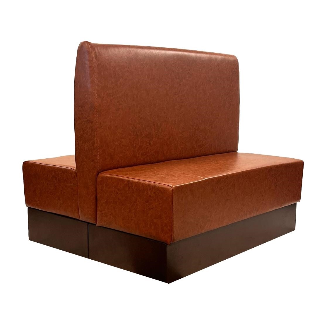 Double Booth in Bison Tan Vinyl