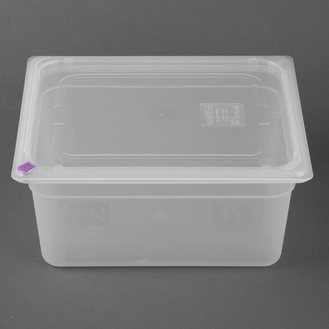 Hygiplas Click Polypropylene 1/2 Gastronorm Tray 150mm (4 Pack) - Image 3