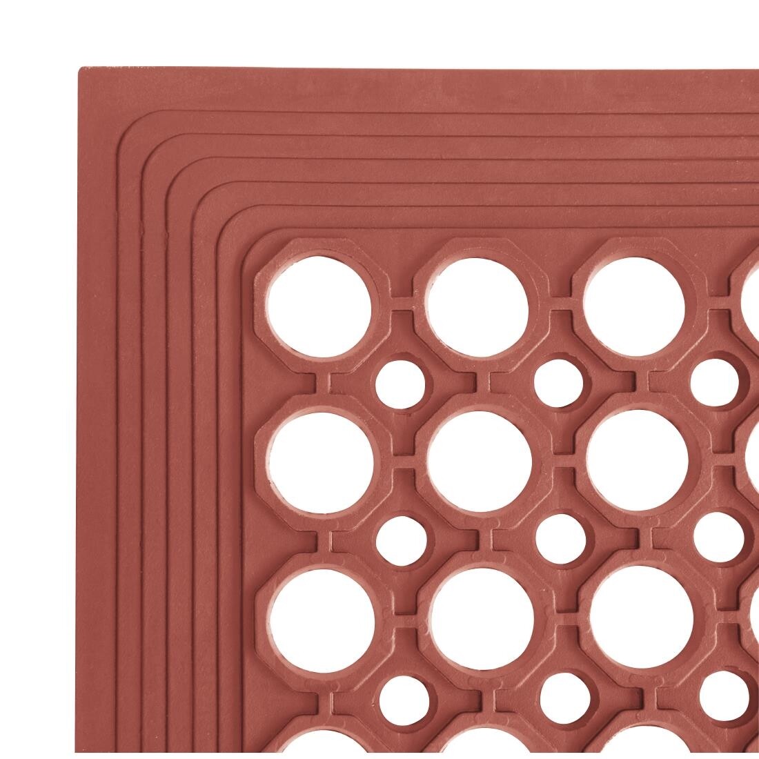 Jantex Rubber Anti Fatigue Mat Red