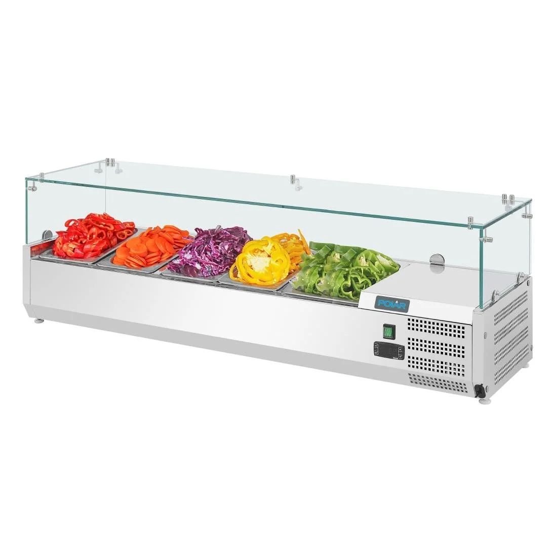 Polar G-Series Countertop Prep Fridge 4x GN 1/3 & 1x 1/2GN - Image 8