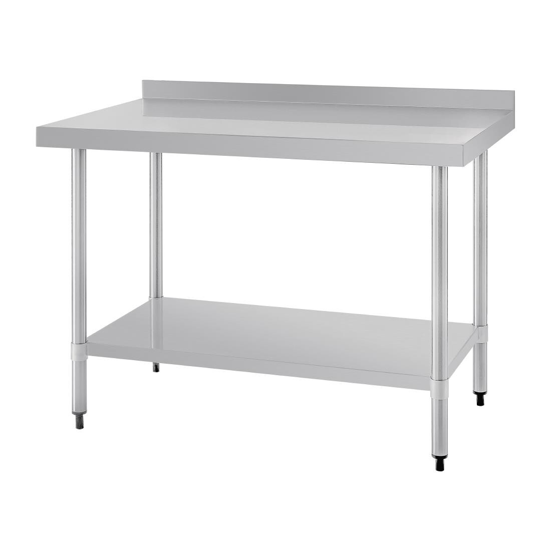 Vogue Stainless Steel Table with Upstand 1200mm