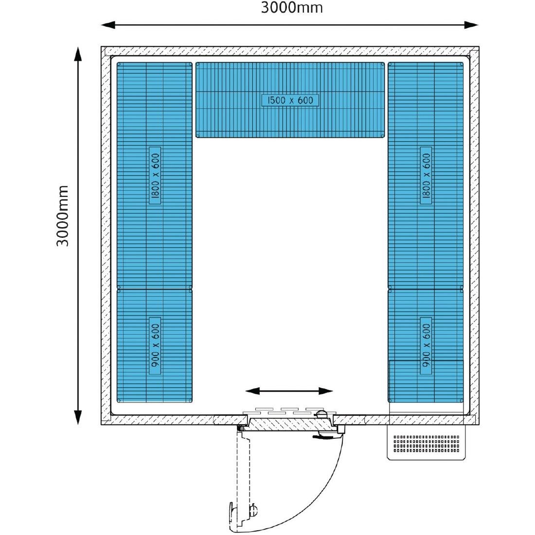 Foster Advantage Walk In Fridge Integral ADV3030 HT INT