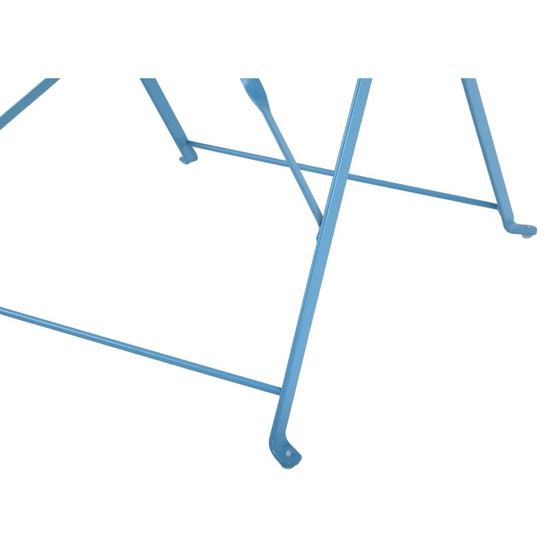 Bolero Seaside Blue Pavement Style Steel Table Square 600mm