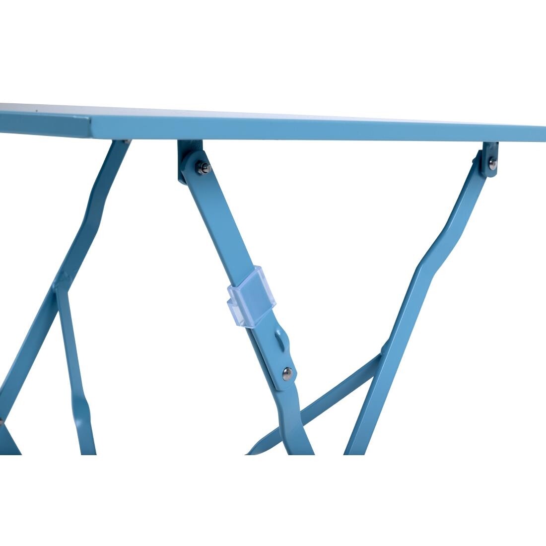 Bolero Seaside Blue Pavement Style Steel Table Square 600mm