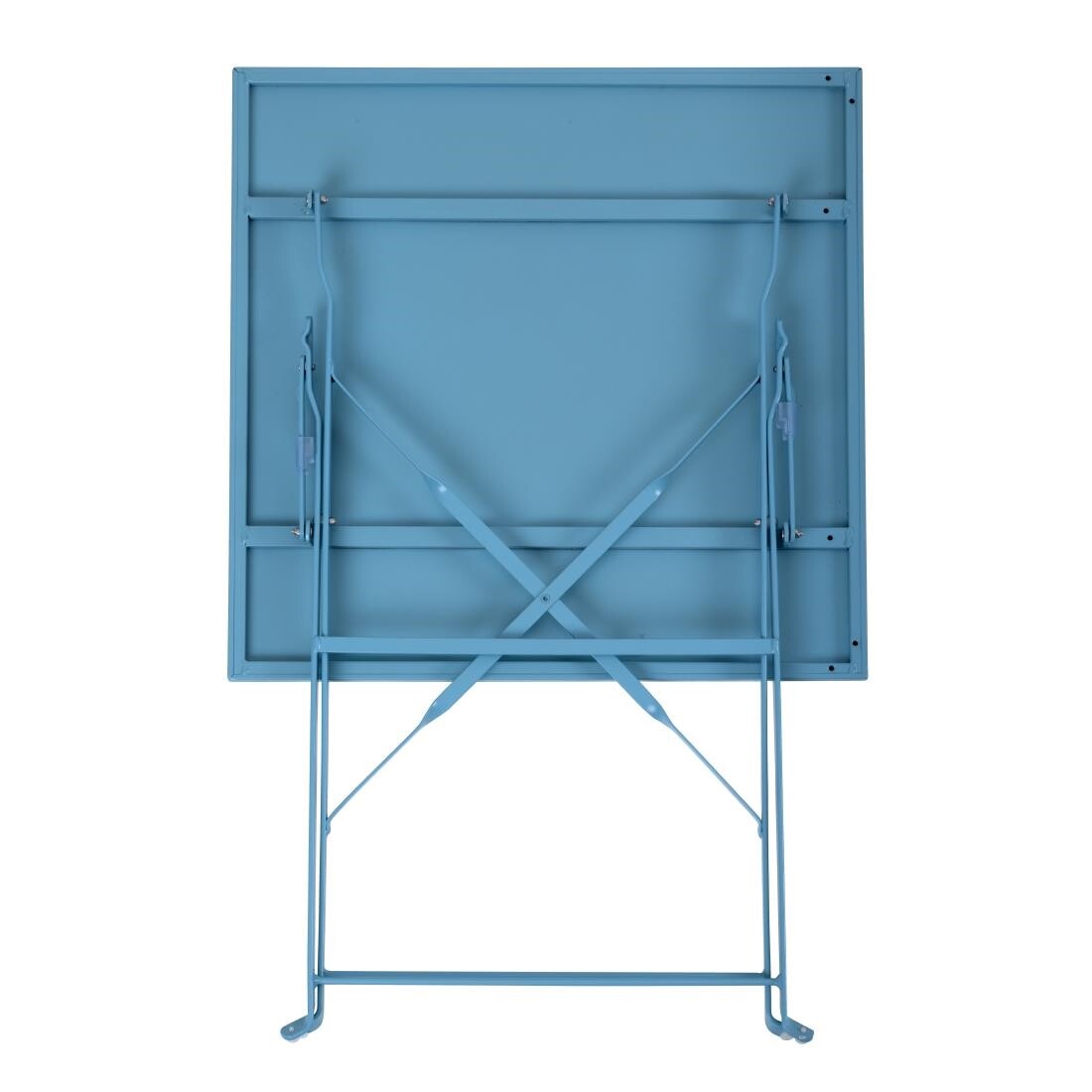 Bolero Seaside Blue Pavement Style Steel Table Square 600mm